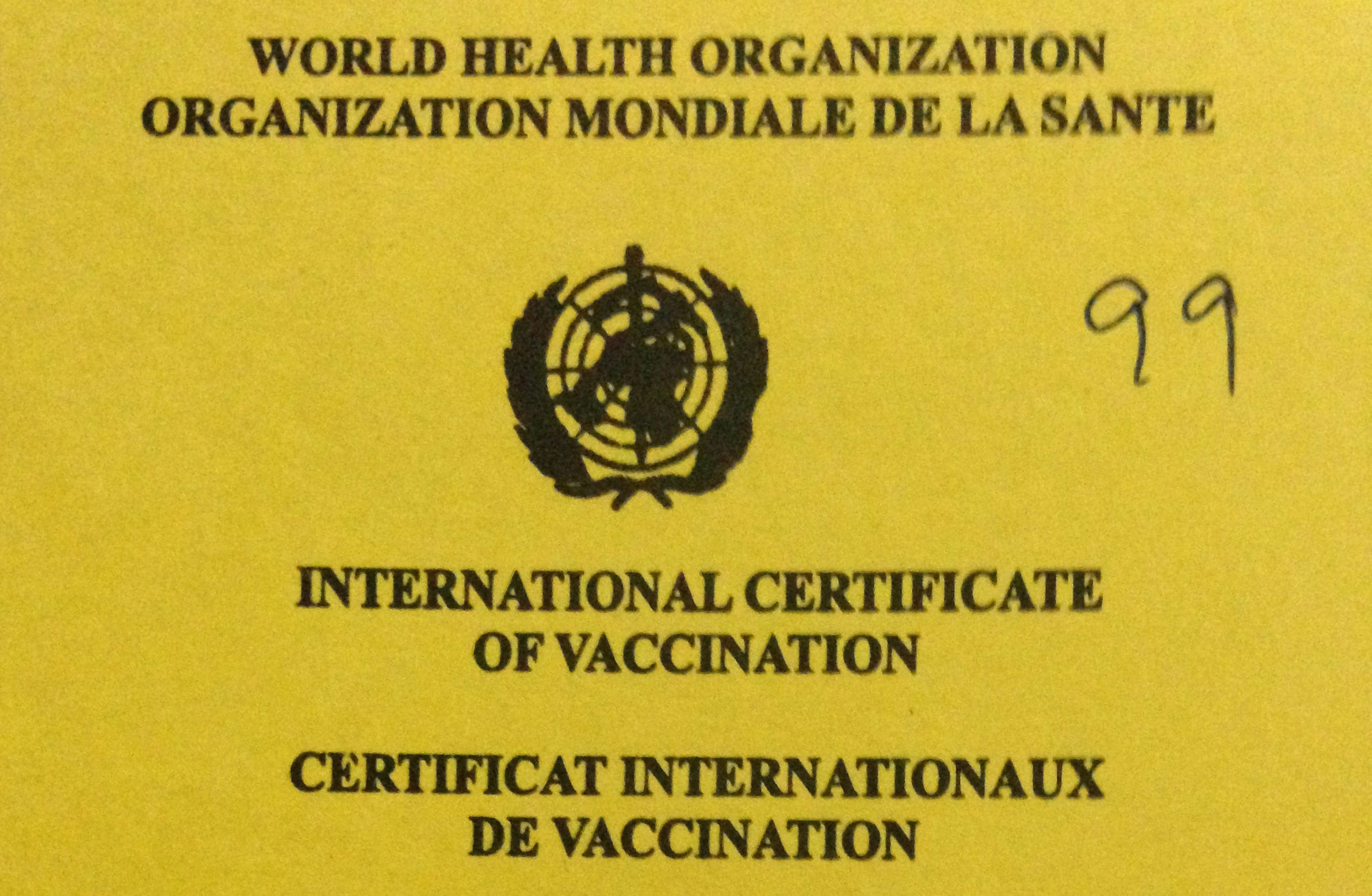 Yellow Fever Vaccination Card Countries Infoupdate