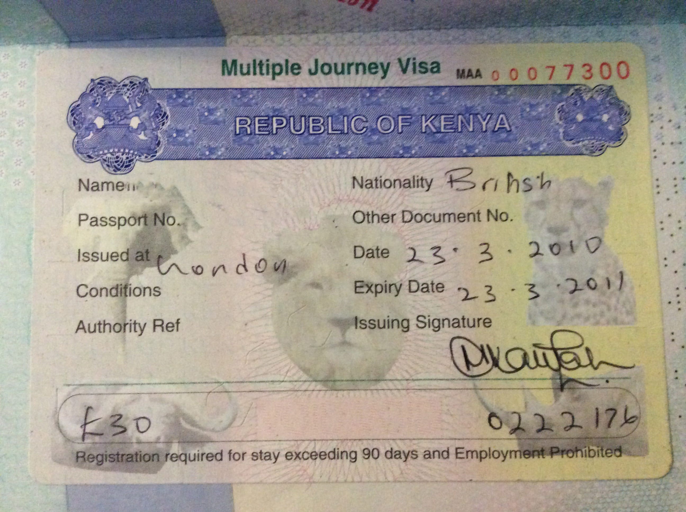 kenya travel visa