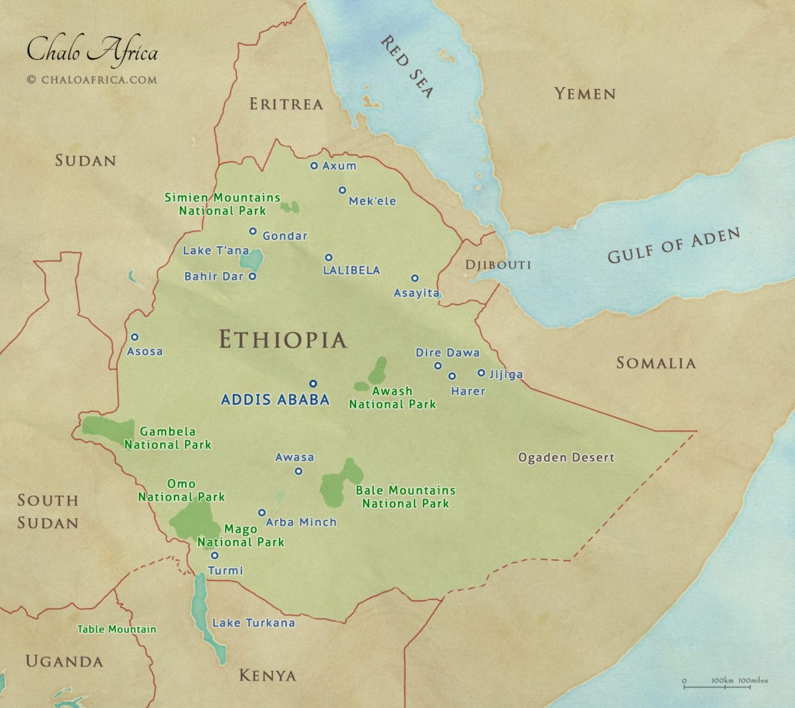 Ethiopia Map