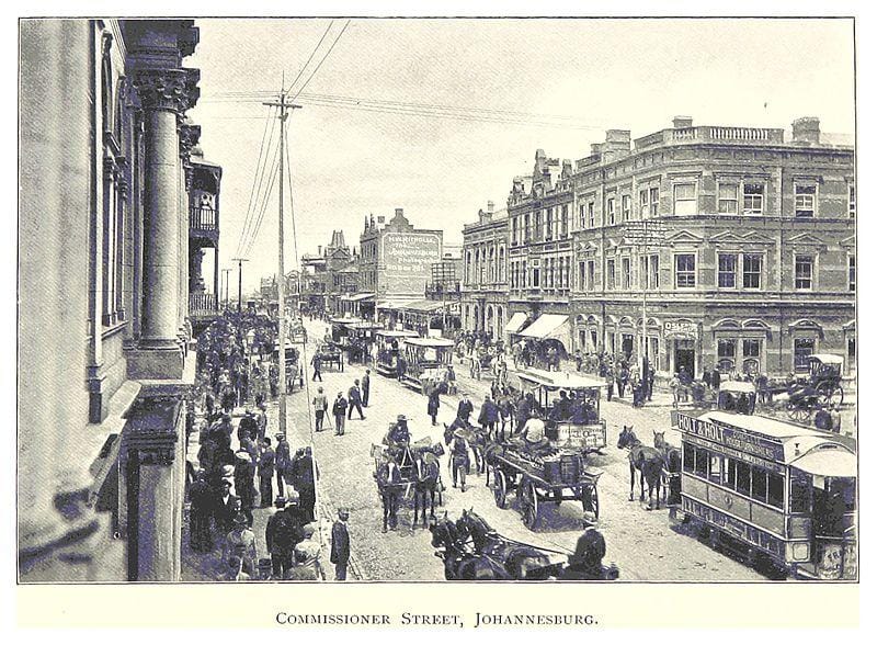 Commissioner Street, Johannesburg, 1899.