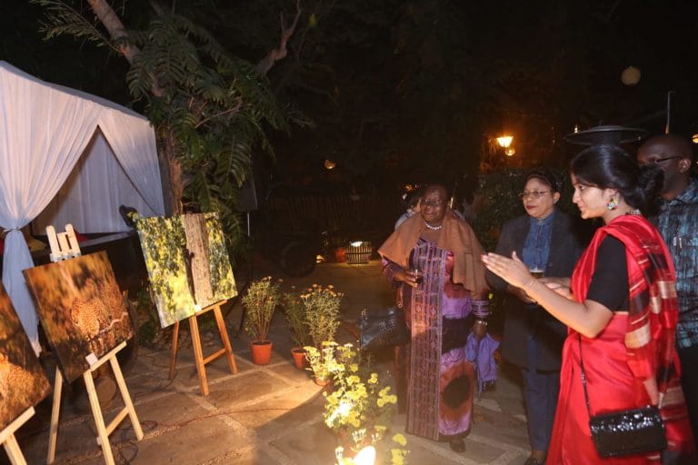 H.E. Florence Weche of Kenya at the auction