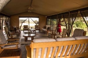 Porini Cheetah Camp - Lounge