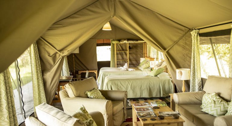 Porini Lion Camp Tent Interior