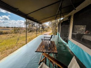 Porini Rhino Camp Tent Veranda