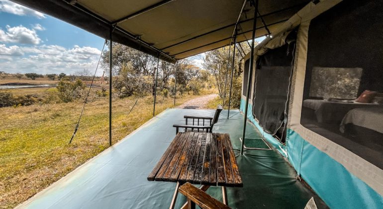 Porini Rhino Camp Tent Veranda