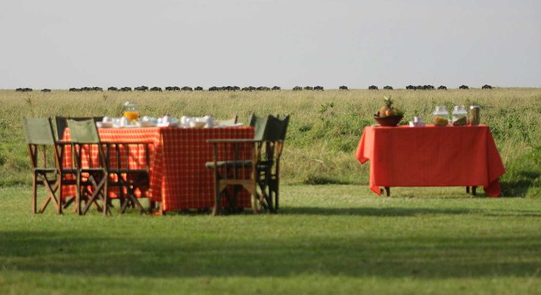 Elephant Pepper Camp Outdoor Breakfast