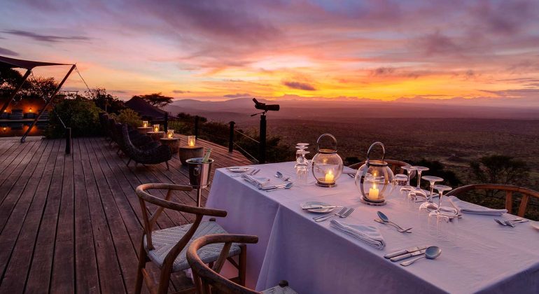 Elewana Loisaba Tented Camp Dining Deck