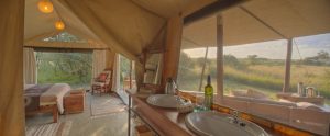 Encounter Mara Tent Bedroom And Bathroom