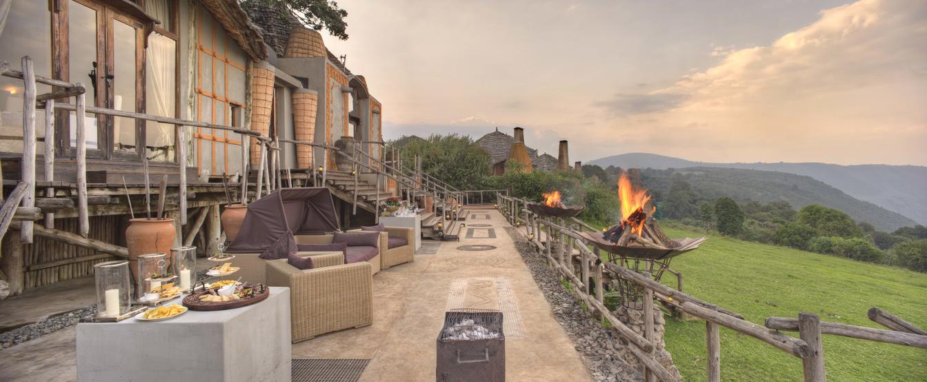 Ngorongoro Crater Lodge Deck