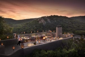 Phinda Rock Lodge Rooftop Dining
