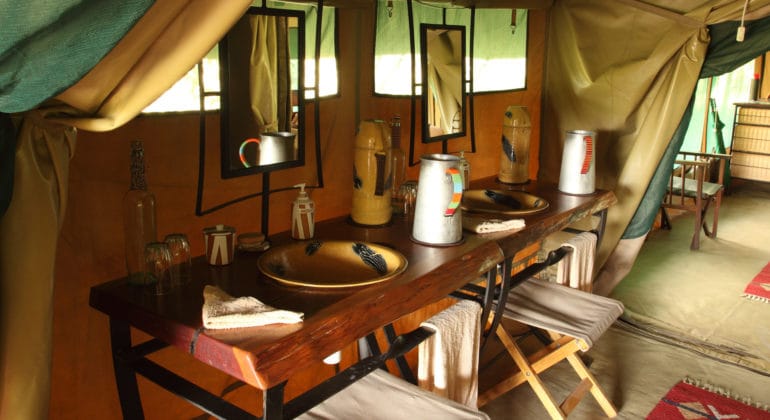 Rekero Camp Washbasin