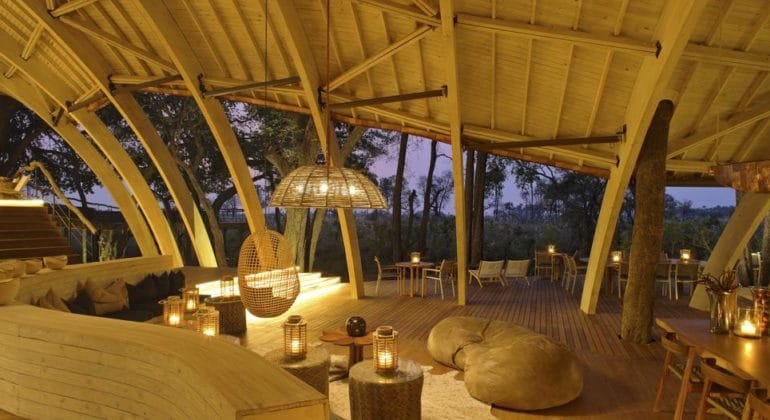 Sandibe Okavango Safari Lodge Dining