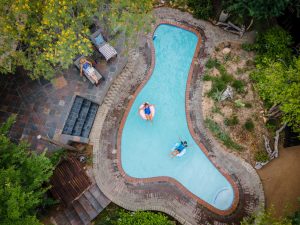 Kambaku Safari Lodge Aerial View Of Pool