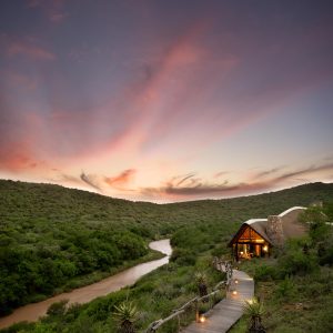 Kwandwe Great River Fish Lodge Aerial View