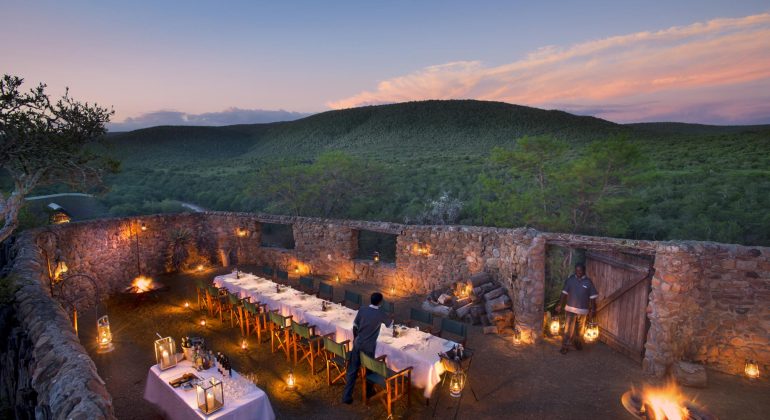 Kwandwe Great River Fish Lodge Dining