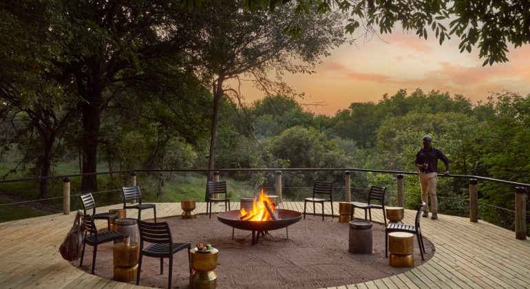 Lion Sands Tinga Lodge Campfire