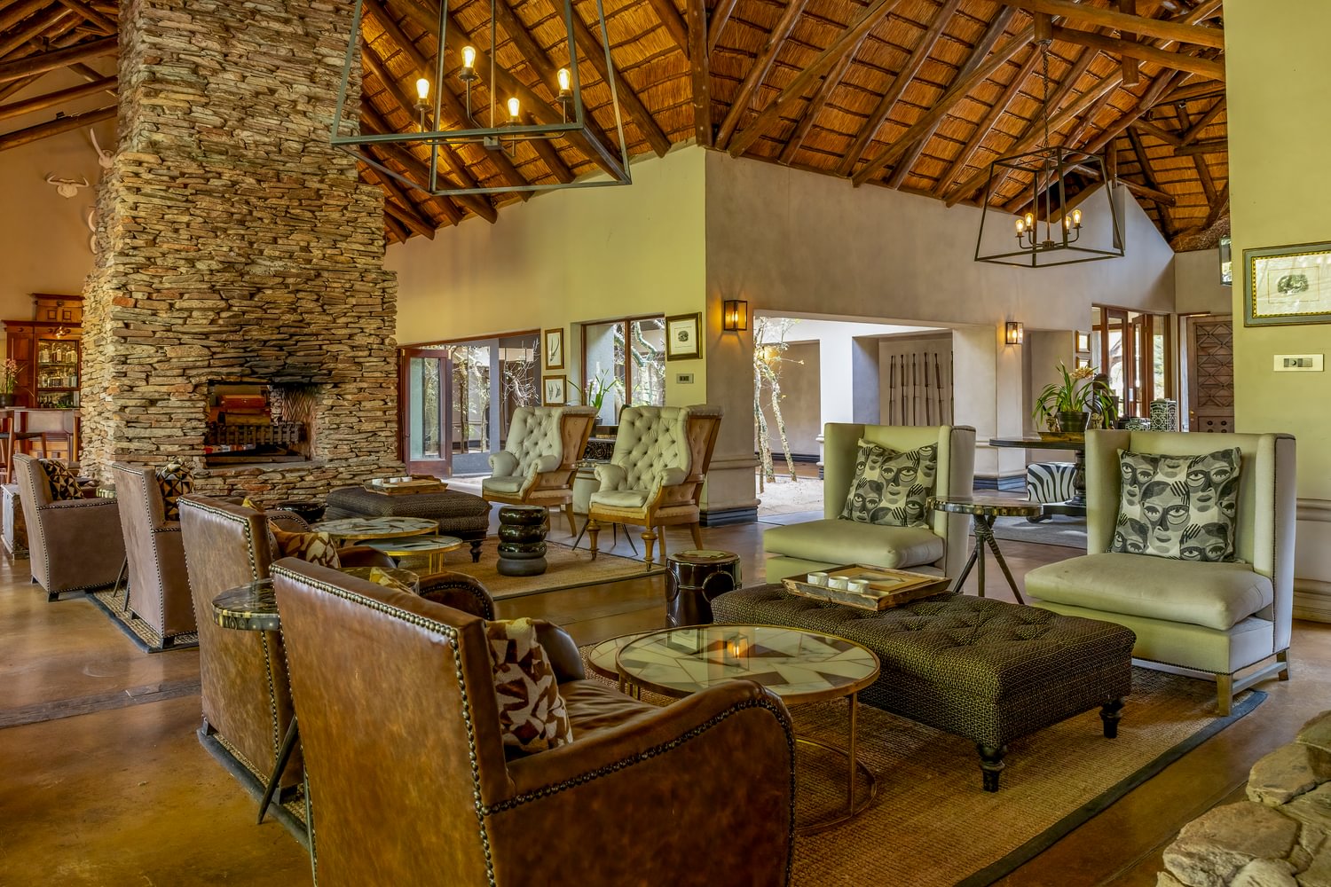 Lion Sands Tinga Lodge Main Area
