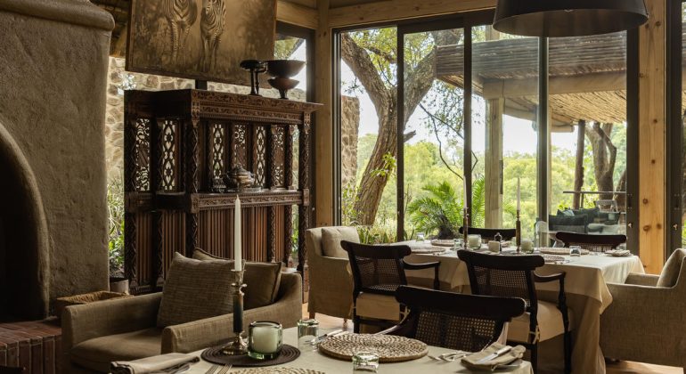 Singita Ebony Lodge Dining