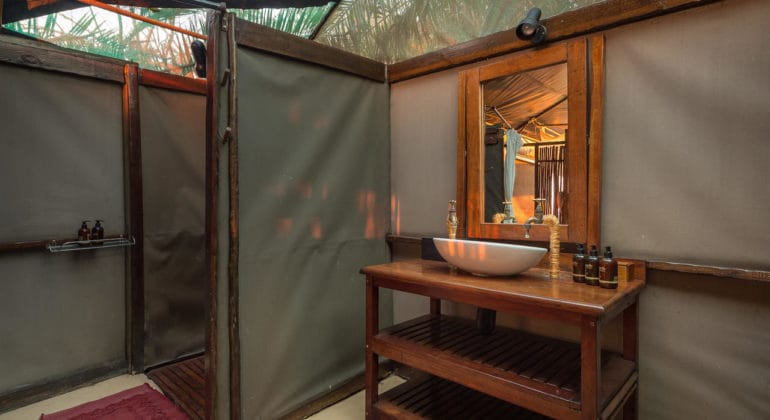 Busanga Bush Camp Bathroom