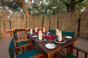 Busanga Bush Camp Outdoor Dining