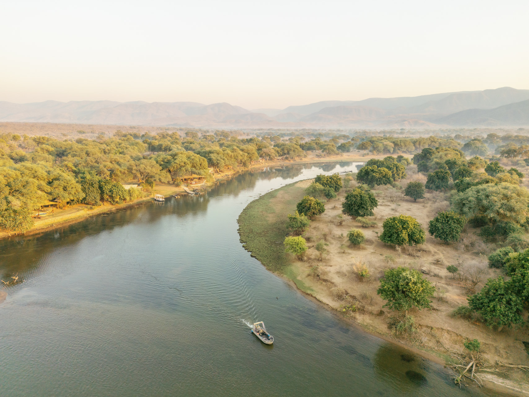 Chongwe Camp Aerial View