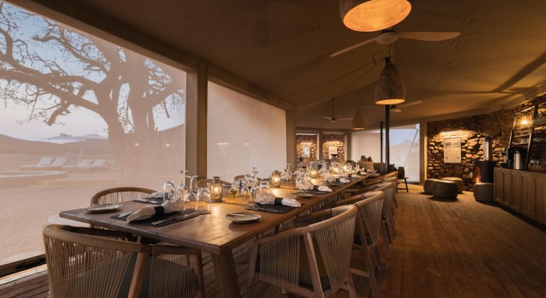 Desert Rhino Camp Dining