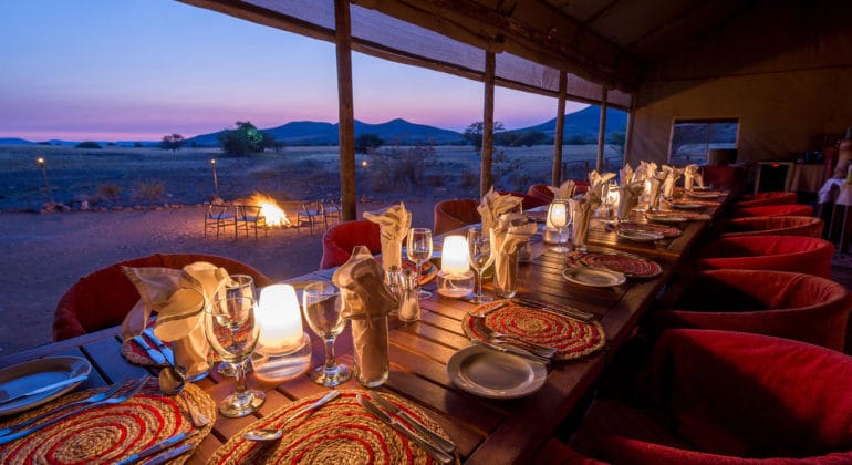 Desert Rhino Camp Dining