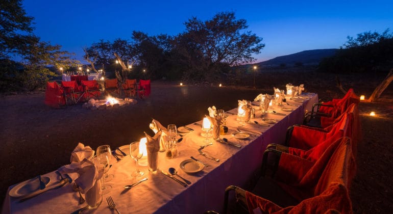 Desert Rhino Camp Outdoor Dining