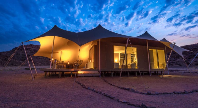 Hoanib Skeleton Coast Tent View