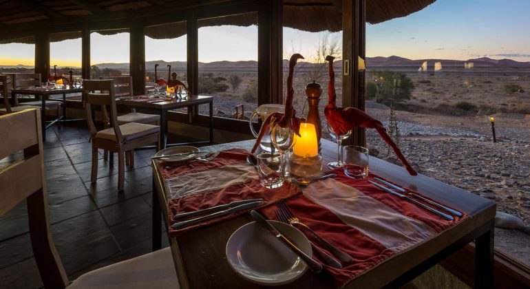 Kulala Desert Lodge Indoor Dining