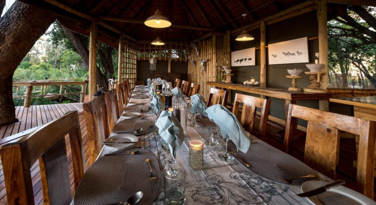 Kwetsani Camp Dining