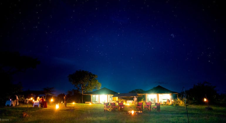 Sanctuary Serengeti Migration Camp View At Night