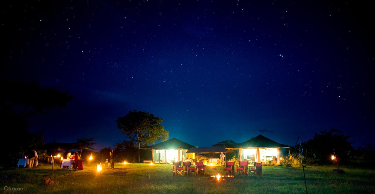 Sanctuary Serengeti Migration Camp View At Night