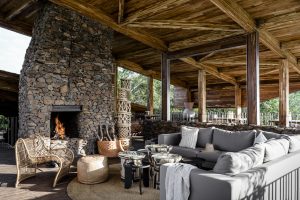 Singita Faru Faru Lodge Fire Place
