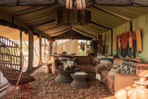 Singita Mara River Tented Camp Lounge