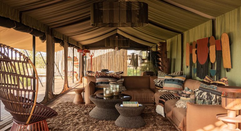 Singita Mara River Tented Camp Lounge