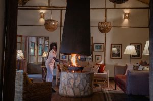 Bwindi Lodge Fireplace