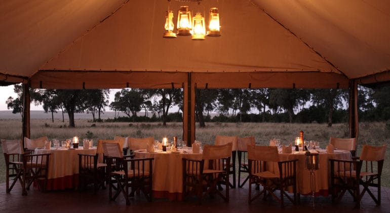 Governors' Camp Dining Area