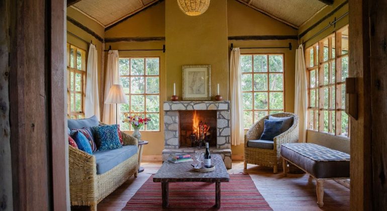 Mount Gahinga Lodge Sitting Area