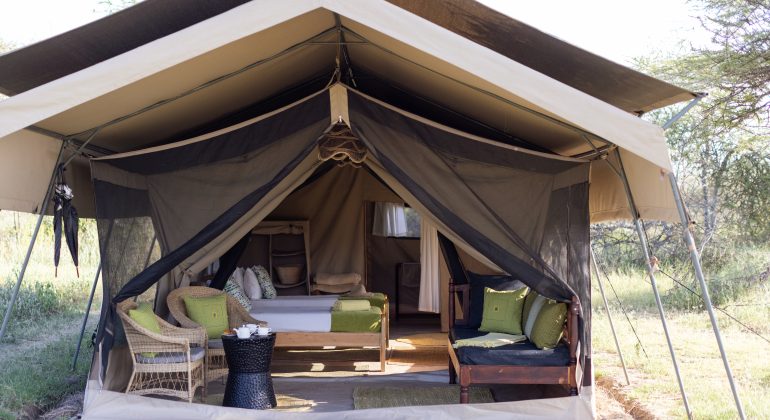 Ndutu Wilderness Camp Twin Tent Exterior