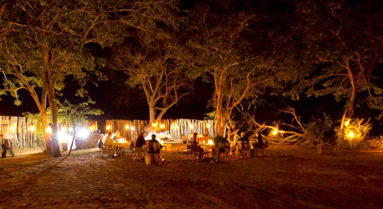 Ngoma Safari Lodge Bush Dinner