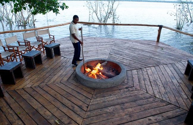Ruzizi Tented Camp Fireplace