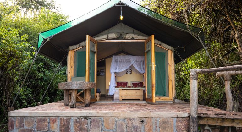 Ruzizi Tented Lodge Room View