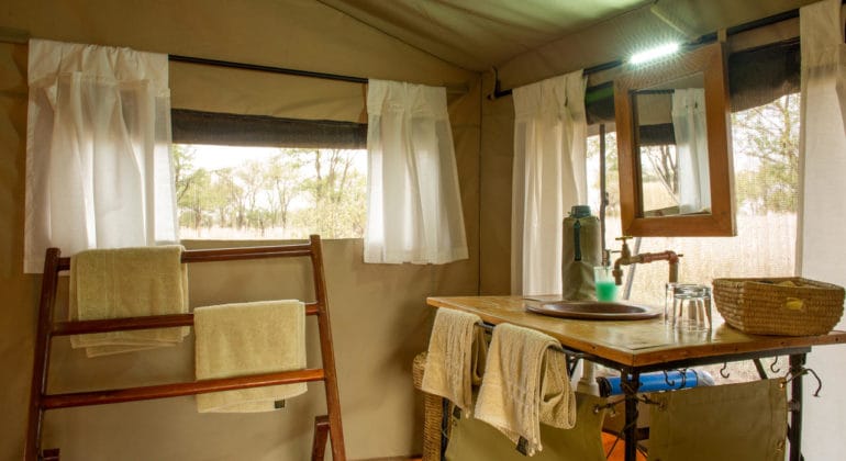 Serengeti North Wilderness Camp Bathroom