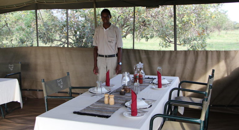 Serengeti North Wilderness Camp Dining