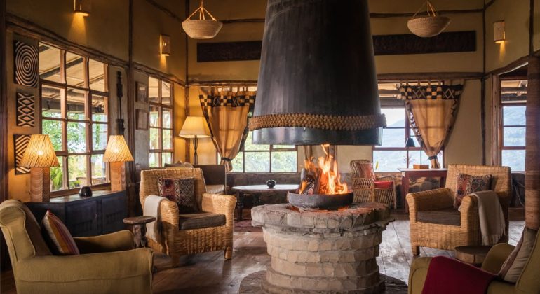 Virunga Lodge Sitting Area