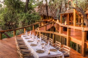 Camp Okavango Deck Dining