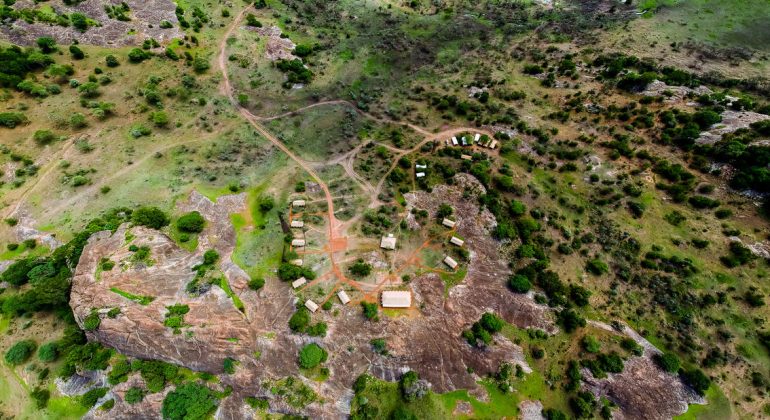 Kichakani Serengeti Camp Aerial View