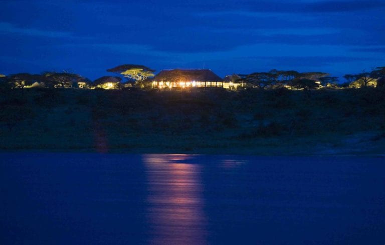 Lake Masek Tented Camp View At Night