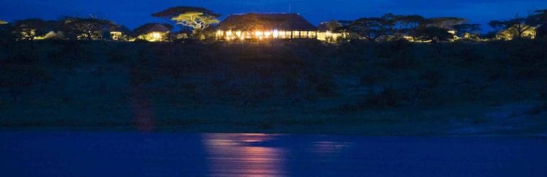 Lake Masek Tented Camp View At Night